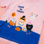 Junior Meow-lloweeen Party Short Sleeves Top and Short Sleep Set