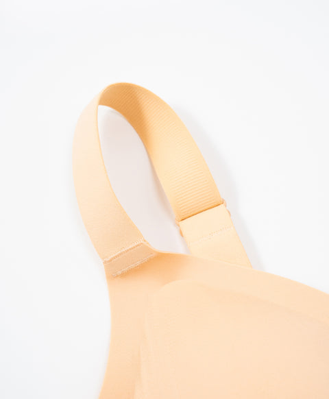 Marshmallow Kiss: Mirror Skin Full Coverage V-Neck Wireless Bra With Adjustable Straps (Fuller Figure) – New & Improved
