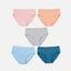 Summer Poem Mid Waist Midi 5pcs Cotton Spandex Pack Panties