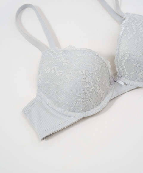 Spring Lace 3/4 Cup Underwired Demi Bra