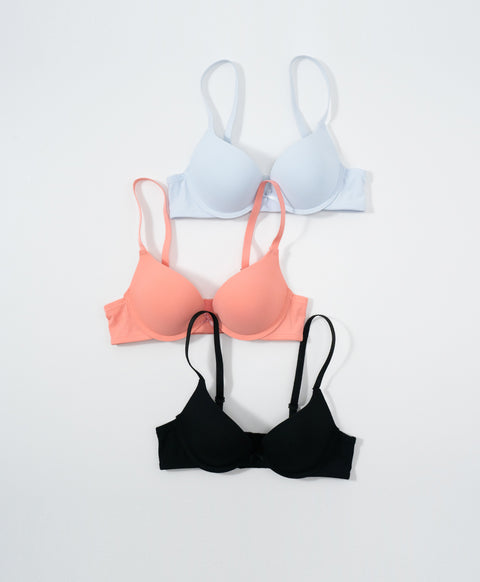 Simply Rib Comfort 3/4Cup Underwired Demi Bra (B Cup)