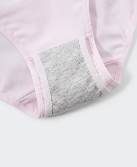 Gentle Hush Mid Waist Midi 2pcs Pack Cotton Spandex Sanitary Panties