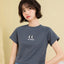 Peekaboo Relaxed Fit Raglan Crop Tee