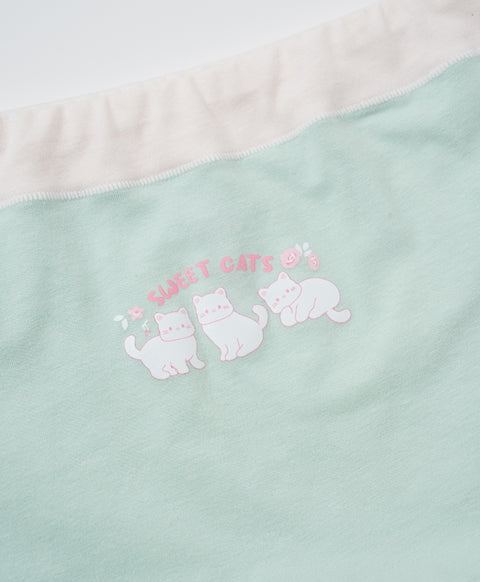 Junior Sweet Cat Cotton Low Waist Boxshorts Panties