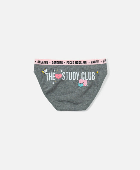 The Study Club Yuki & Hattie Low waist Mini 5pcs-pack Cotton Spandex Graphic Panties Wonder Box