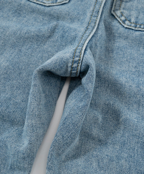 Call Me Lucky Denim Drawstring Long Pants