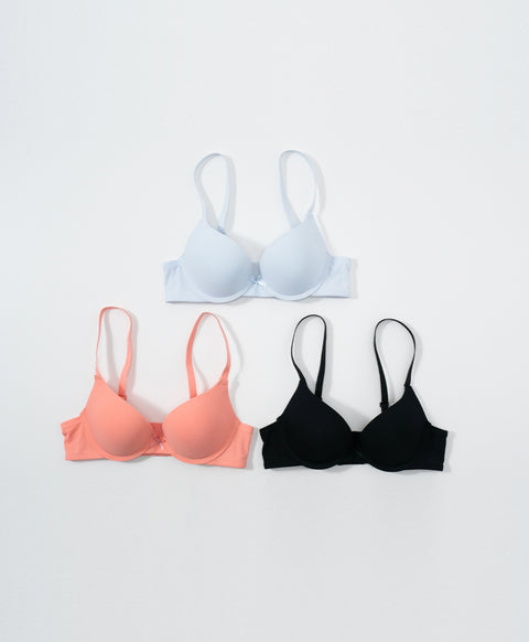 Simply Rib Comfort 3/4Cup Underwired Demi Bra (B Cup)