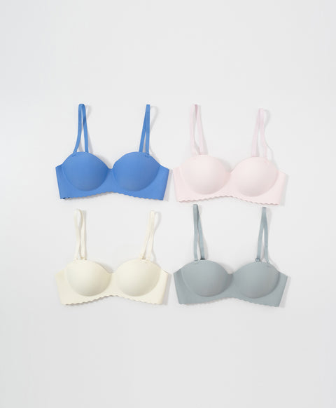 Barely Barely Mesh 1/2 cup Wireless Push-Up Bra