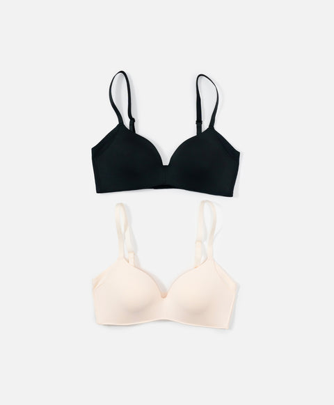 Bare Essential Wireless Lightly-Lined High Side Panel 3/4 Cup Demi Bra