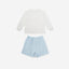 Gentle Harmony Long Sleeves Top & Shorts Set