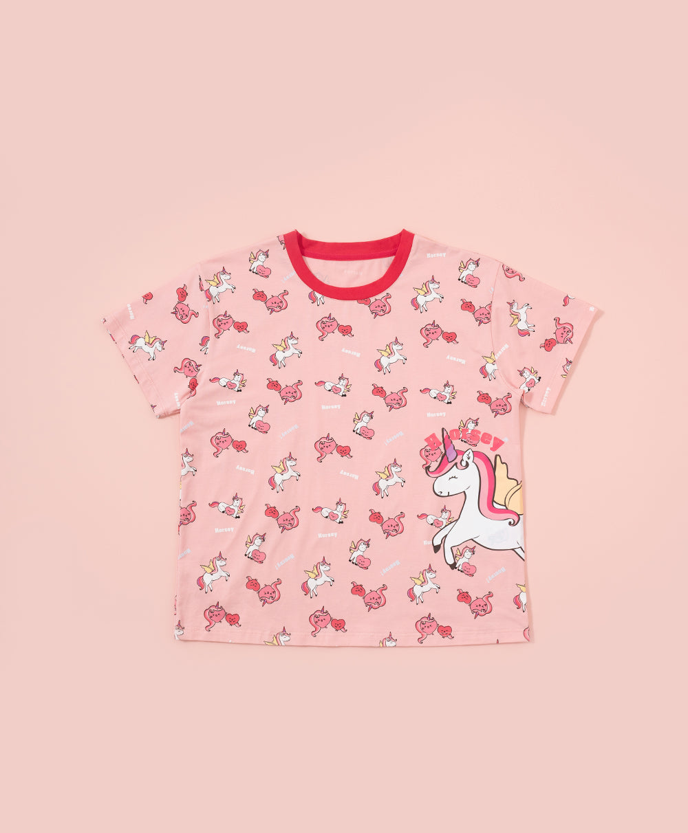 Junior Horsey Hooray! Short Sleeves Top & Pants Set