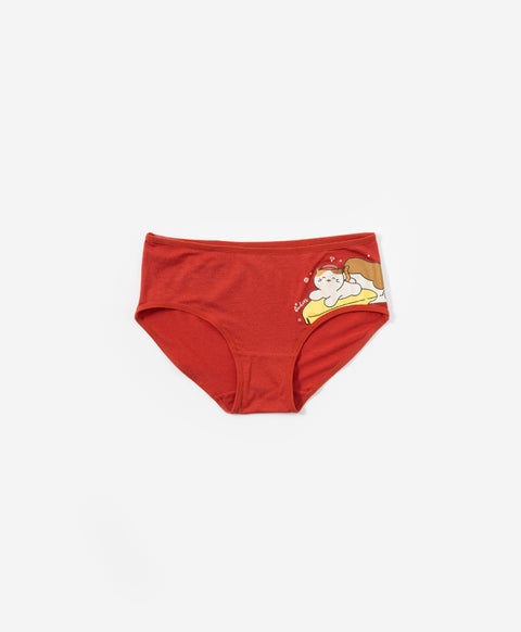 Harmony & Cookies Pizza Paradise Low Waist Hipster 5pcs Lyocell Cotton Spandex Graphic Pack Panties