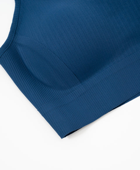 Summer Sculpt Cami Scoop Neck Medium Support Laminated Pull-over Sports Bra