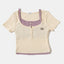 Dream Squad Fake 2-piece Short Sleeve Top