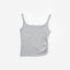 Stay Bloom Sleeveless Lace Trim Ribbed Vest