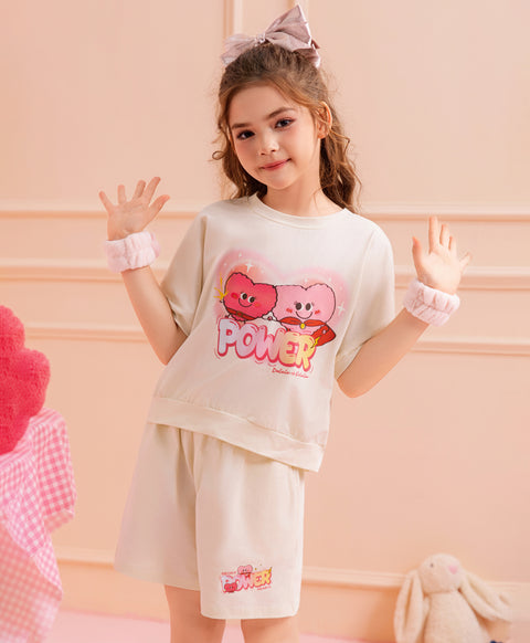 Delulu Power Hearts Make Up Headband & Wristband Set