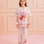 Junior Delulu Power Hearts Short Sleeves Top & Long Pants Set
