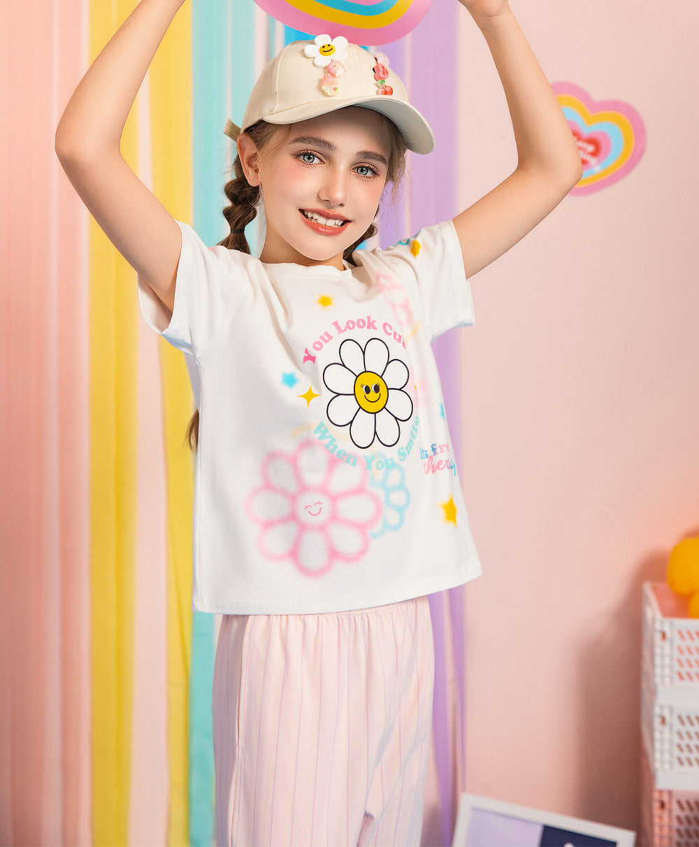 Junior Keep Smiling Tee & Pants Set