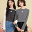 Peekaboo Long Sleeves Raglan Baby Tee