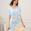 Kitty's Splash Time Microfiber Short Sleeves Sleep Dress