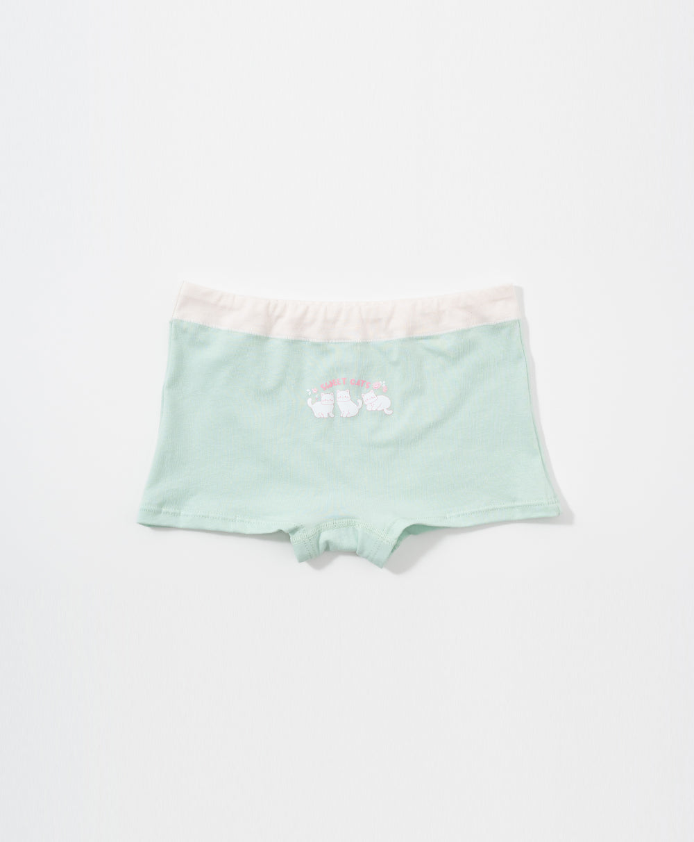 Junior Sweet Cat Cotton Low Waist Boxshorts Panties