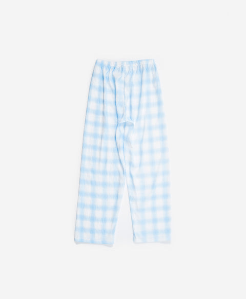 BedMood Cremo & Mello Join The Late Morning Coffee Club Polyester PJ Short Sleeves Top & Long Pants Set - Blue