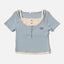 Dream Squad Fake 2-piece Short Sleeve Top