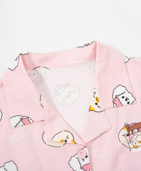 Morning Harmony Short Sleeves PJ Top & Shorts Set