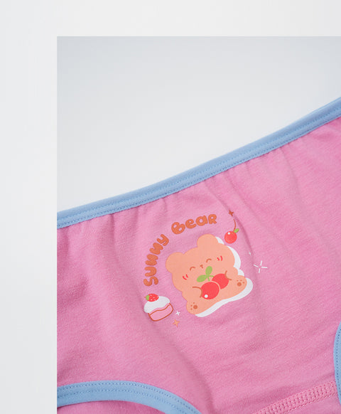 Junior Sunny Bear Cotton Low Waist Mini Panties