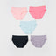 Candy Hearts 5pcs Mid Waist Midi Pack Panties