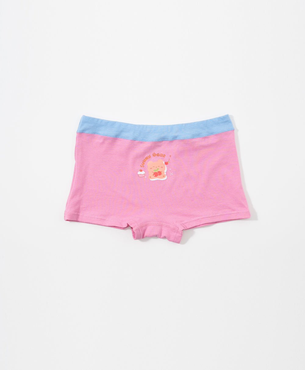 Junior Sunny Bear Cotton Low Waist Boxshorts Panties