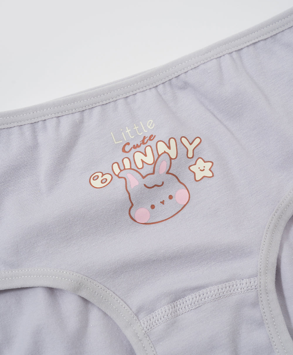 Junior Little Bunny Cotton Low Waist Mini Panties