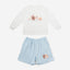 Gentle Harmony Long Sleeves Top & Shorts Set