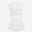 Catitude-ing Jacquard Short Sleeves Top & Shorts Set