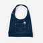 Stay Bloom Denim Smiley Tote Bag