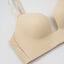 Second Skin Soft Seamless Wireless Low-Back Demi Push Up Plunge Bra