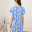 Remember to Eat Breakfast Microfiber Short Sleeves Sleep Dress