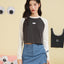 Peekaboo Long Sleeves Raglan Baby Tee