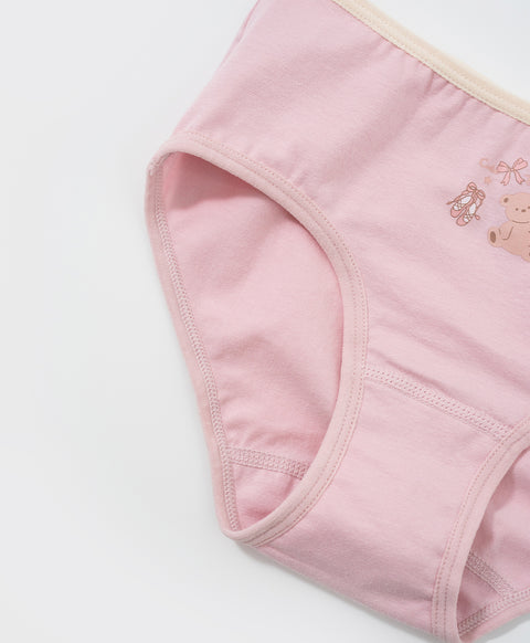 Junior Ballet Bear Cotton Low Waist Mini Panties