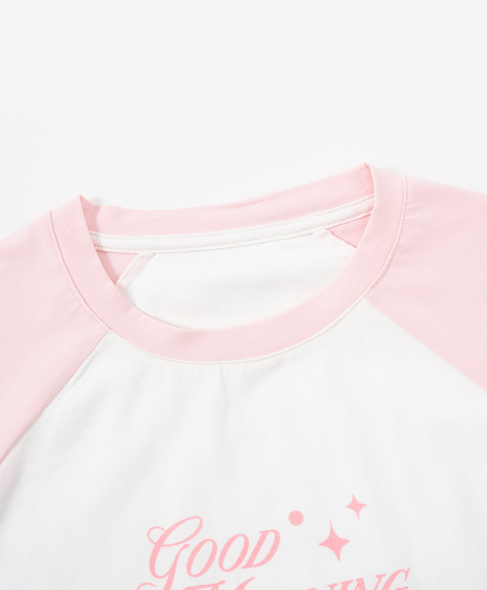 Junior Morning Harmony Short Sleeves Top & Shorts Sleep Set