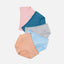 Summer Poem Mid Waist Hipster 5pcs Cotton Spandex Pack Panties