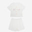 Catitude-ing Jacquard Short Sleeves Top & Shorts Set