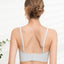 Chic Mode Ribbed Wireless Clean Cut Laminated Seamless Bralette with Back Hook