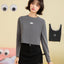 Peekaboo Long Sleeves Raglan Baby Tee
