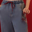 Call Me Lucky Denim Drawstring Long Pants