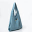 Stay Bloom Denim Smiley Tote Bag