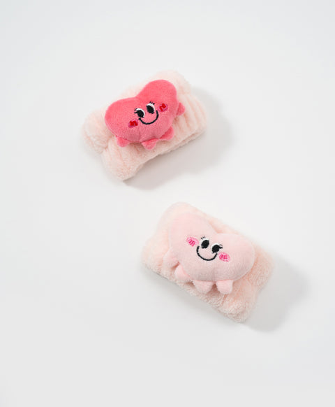 Delulu Power Hearts Make Up Headband & Wristband Set