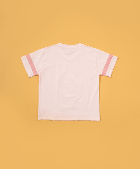 Junior Delulu Power Hearts Short Sleeves Top & Long Pants Set