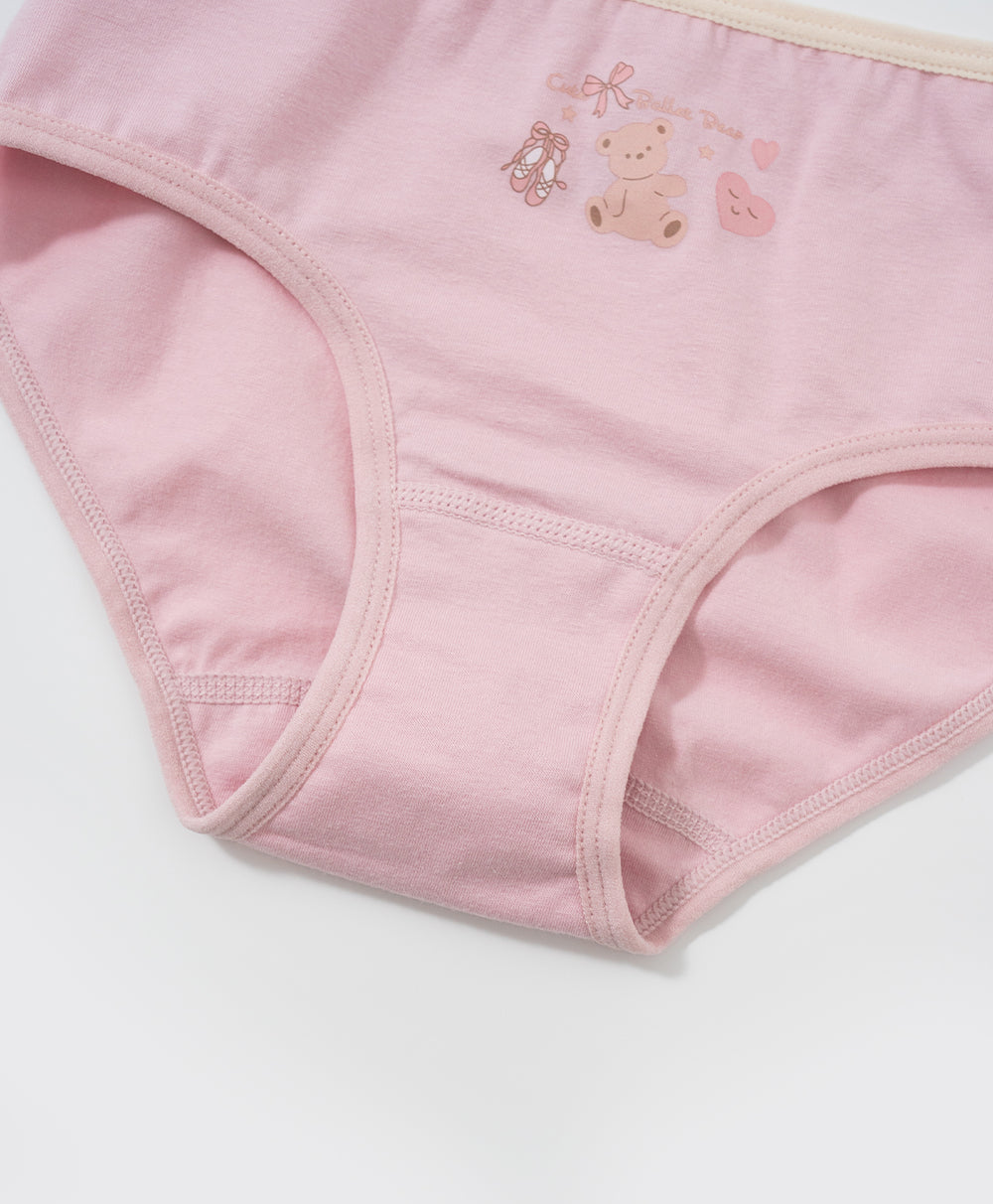Junior Ballet Bear Cotton Low Waist Mini Panties