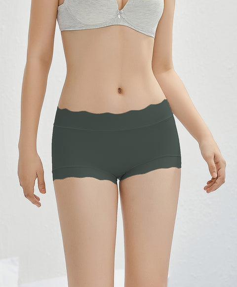 One Size Super Stretchable Seamless Mid Waist Hipster Panties
